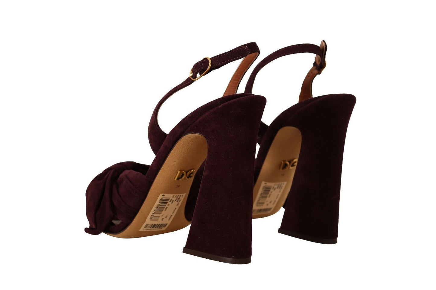 Dolce &amp; Gabbana Elegant Purple Suede Heels sandaalit