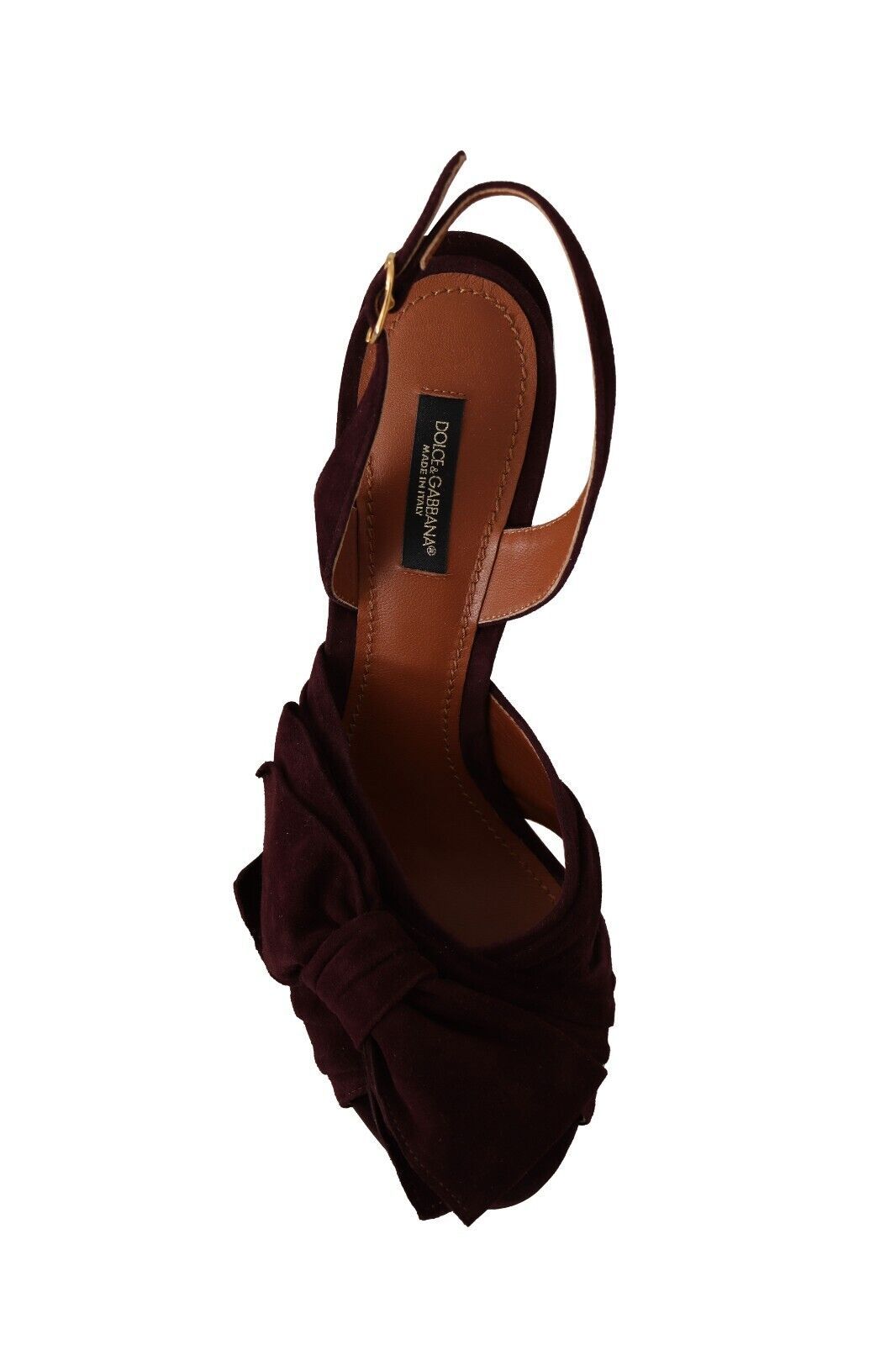 Dolce &amp; Gabbana Elegant Purple Suede Heels sandaalit