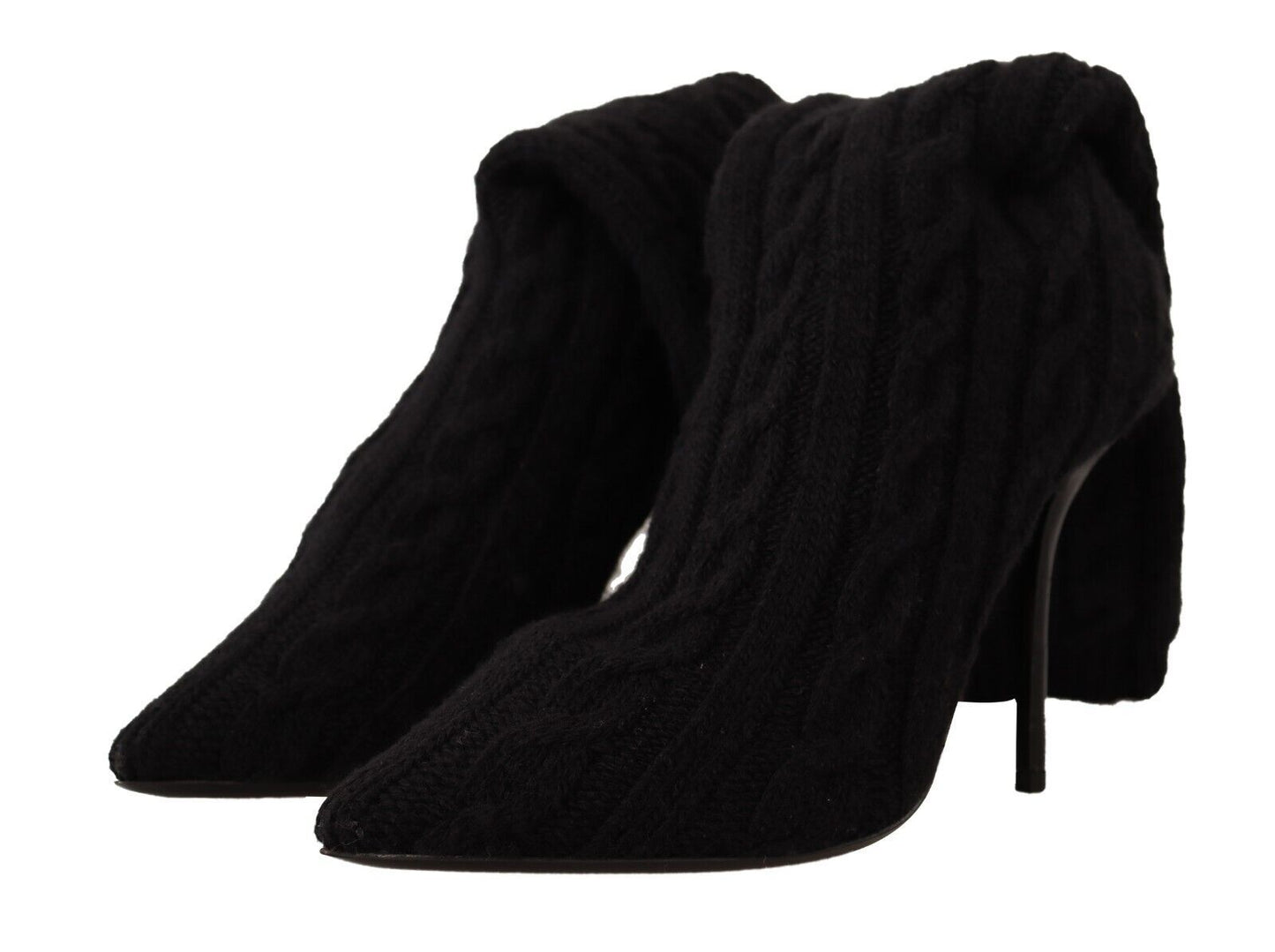 Dolce &amp; Gabbana Elegant Stretch Sock Boots mustat