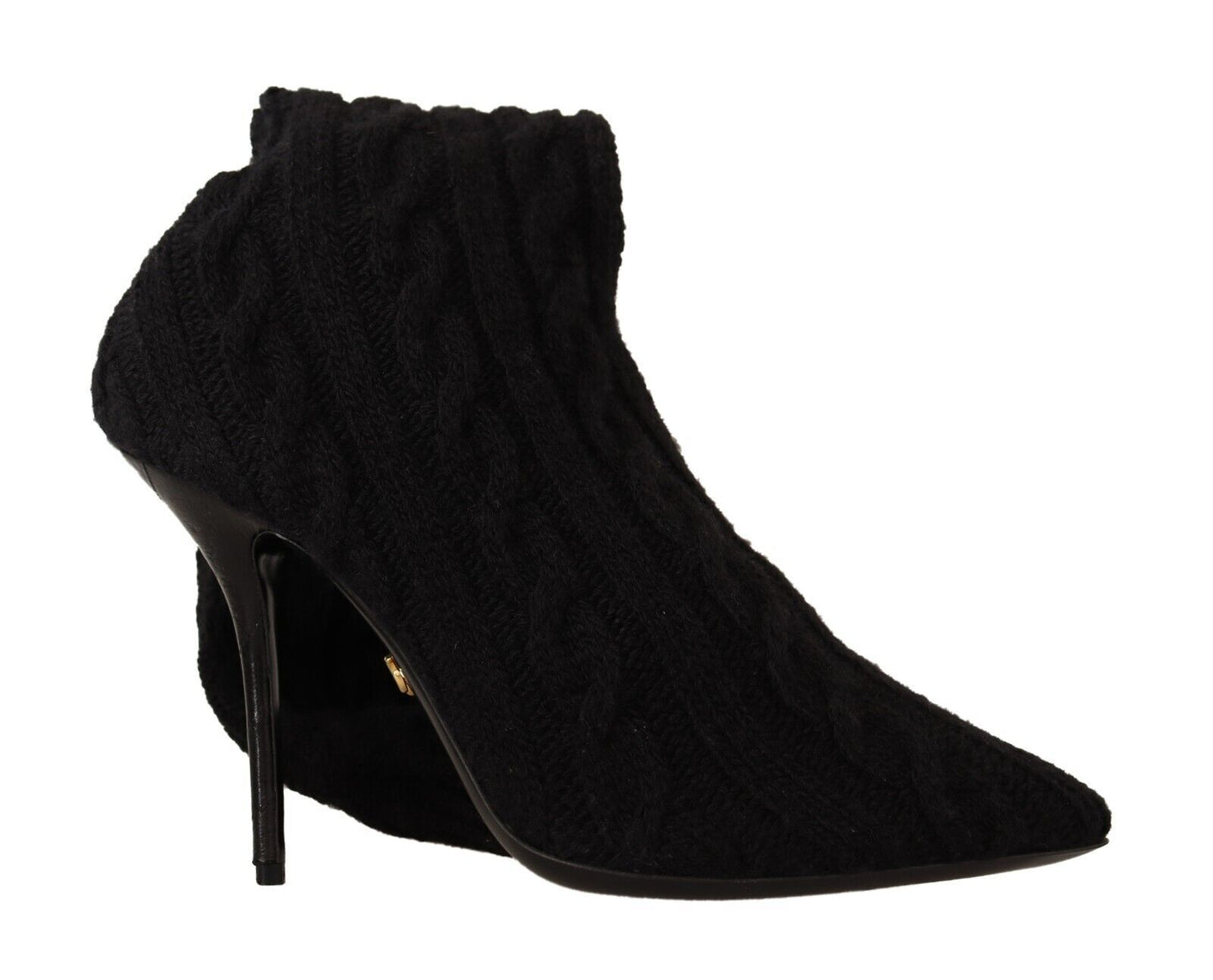 Dolce &amp; Gabbana Elegant Stretch Sock Boots mustat