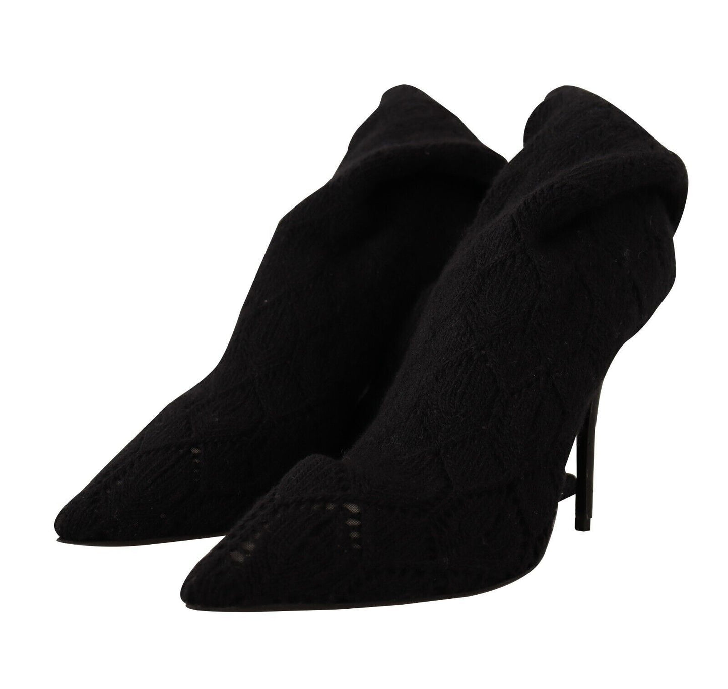 Dolce &amp; Gabbana Elegant Black Stretch Socks -saappaat