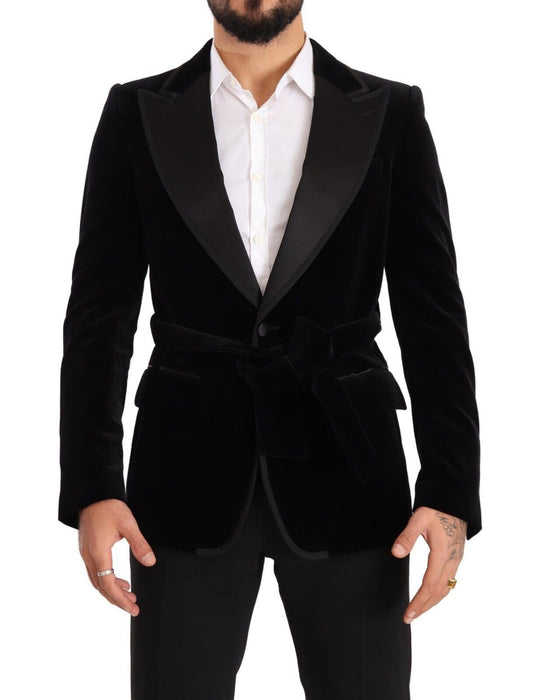 Dolce &amp; Gabbana Elegant single-breasted velvet blazer