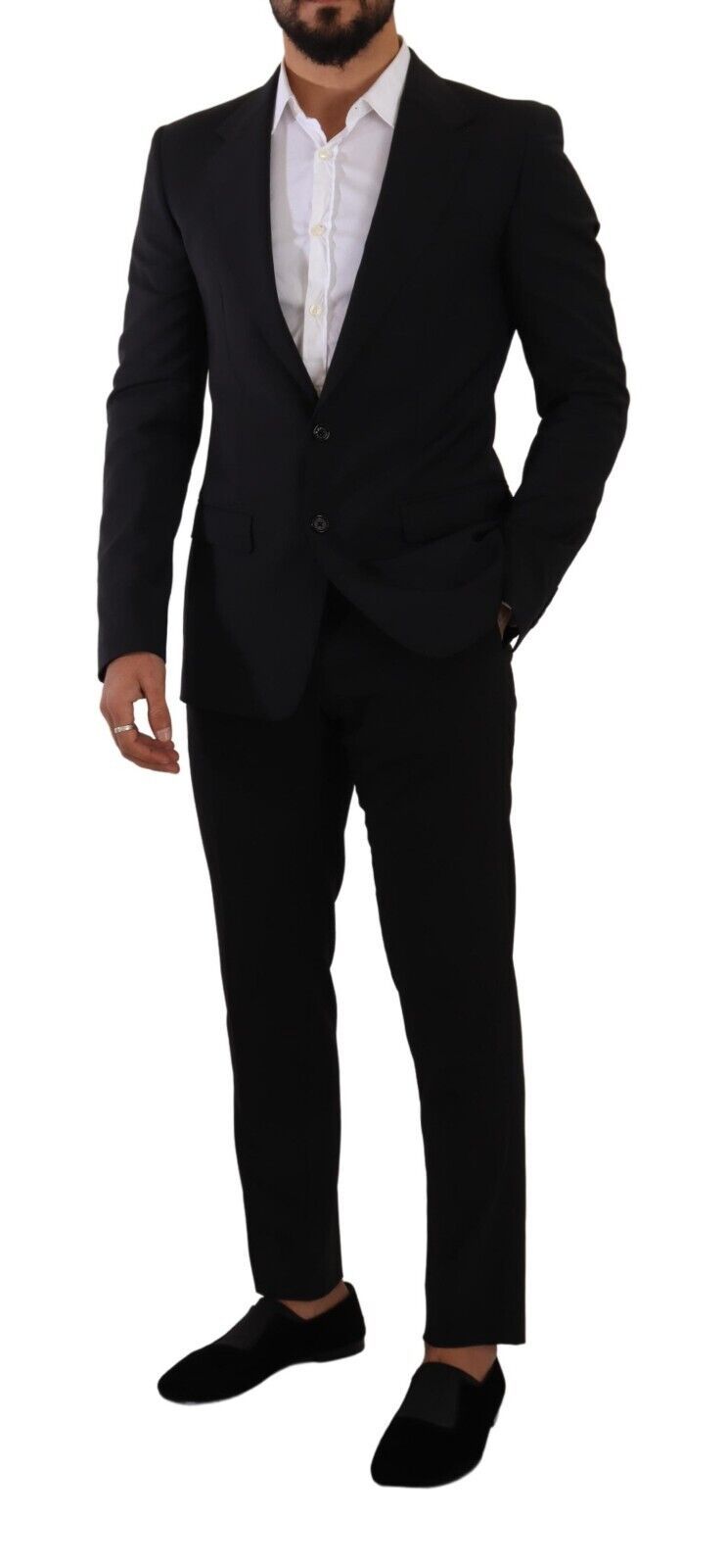 Dolce & Gabbana Eleganter schwarzer Martini-Blazer und -Weste