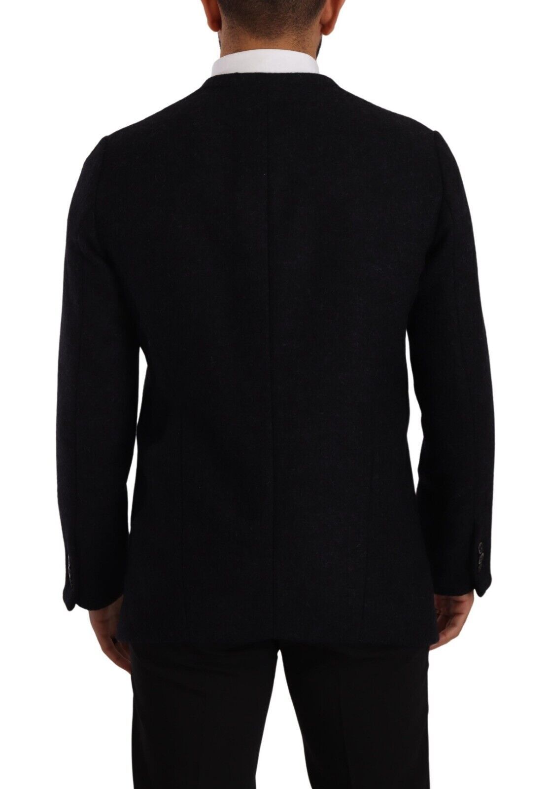 Dolce & Gabbana Elegante dunkelgraue Jacke aus Alpakamischung