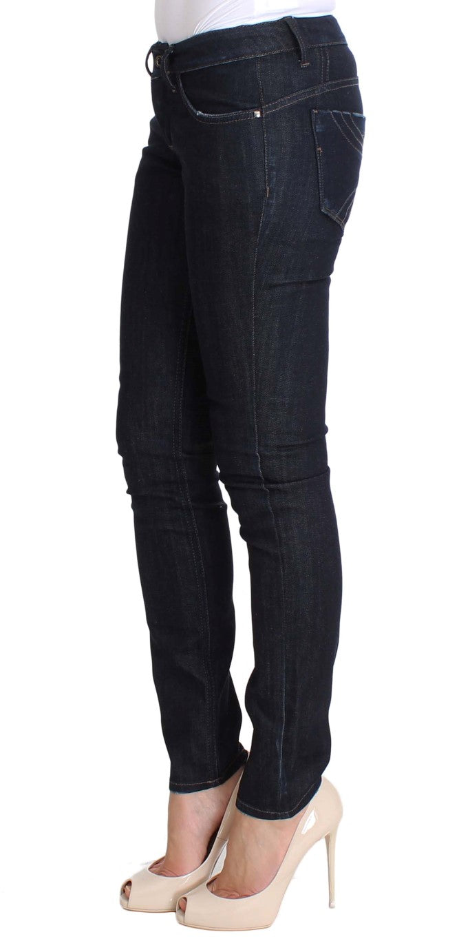 Costume National Schicke Slim Fit Skinny Jeans in Blau