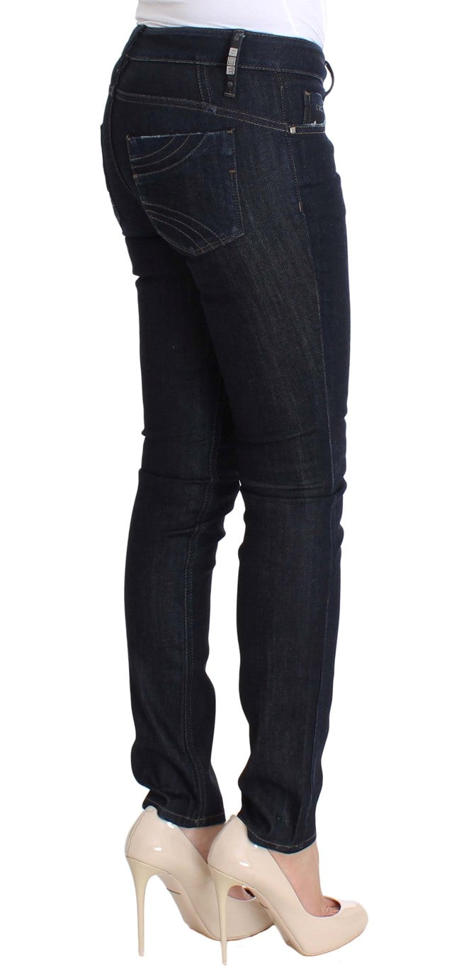 Costume National Schicke Slim Fit Skinny Jeans in Blau