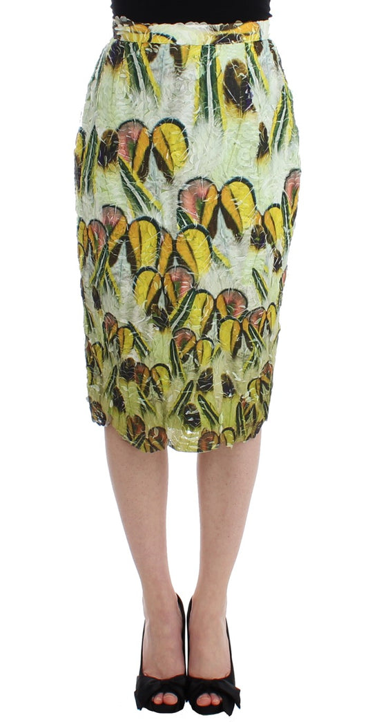 Lanre Da Silva Ajayi Vibrant Silk-Blend Pencil Skirt