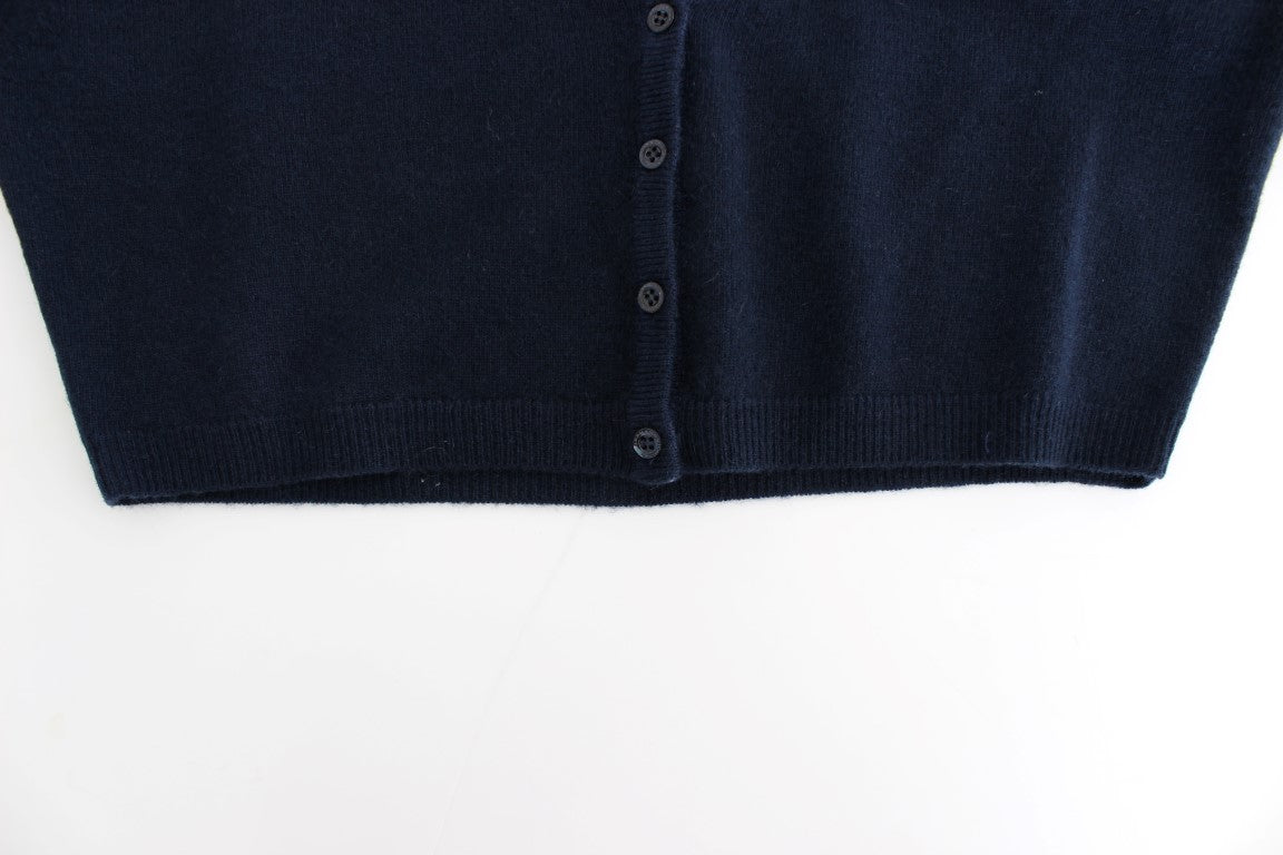 Ermanno Scervino Schicker Pullover aus einer Kaschmirmischung in Blau