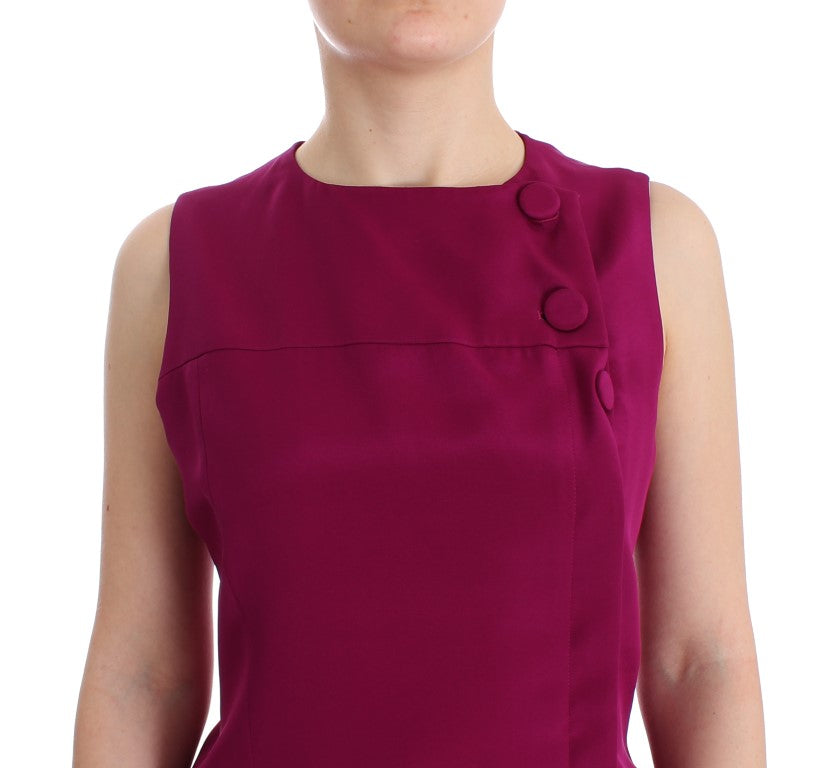 Barbara Casasola Stunning sleeveless silk blouse in purple