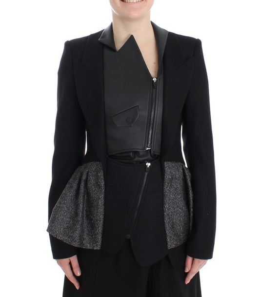 KAALE SUKTAE Elegant monochrome blazer jacket with zip