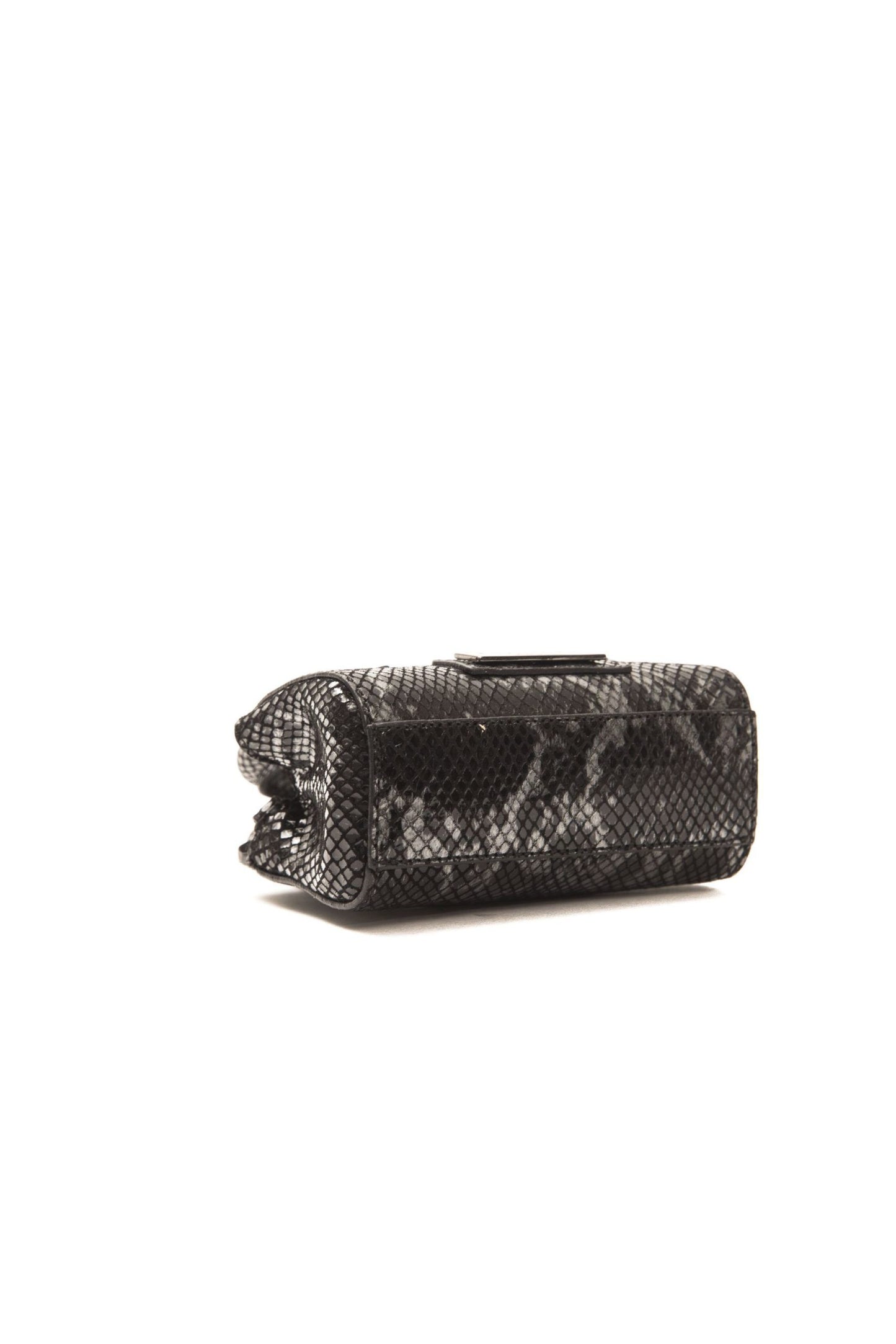 Pompei Donatella Schicke Mini-Tasche aus Leder mit Python-Print