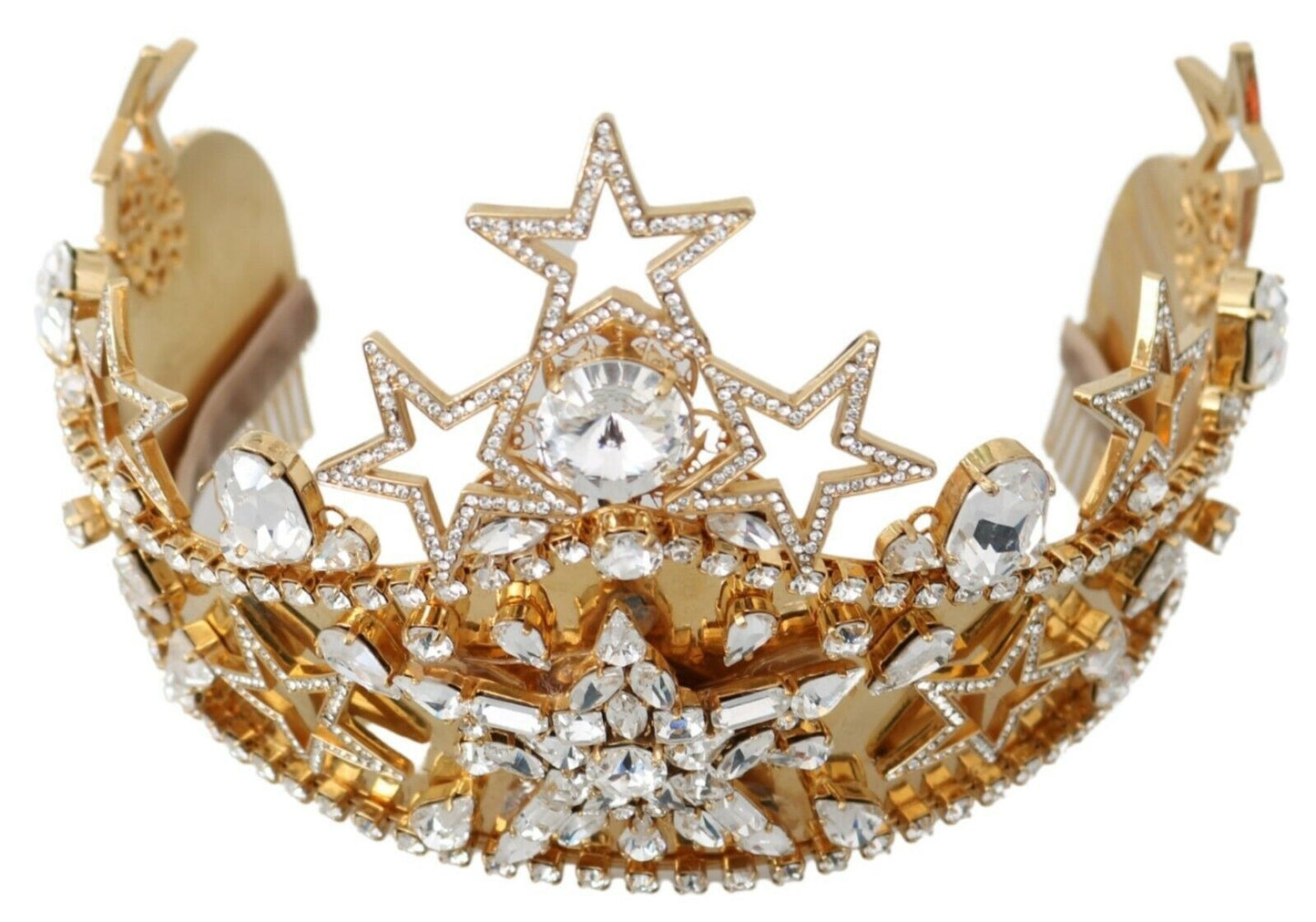 Dolce &amp; Gabbana Regal Crystal Tiara Gold Tiara