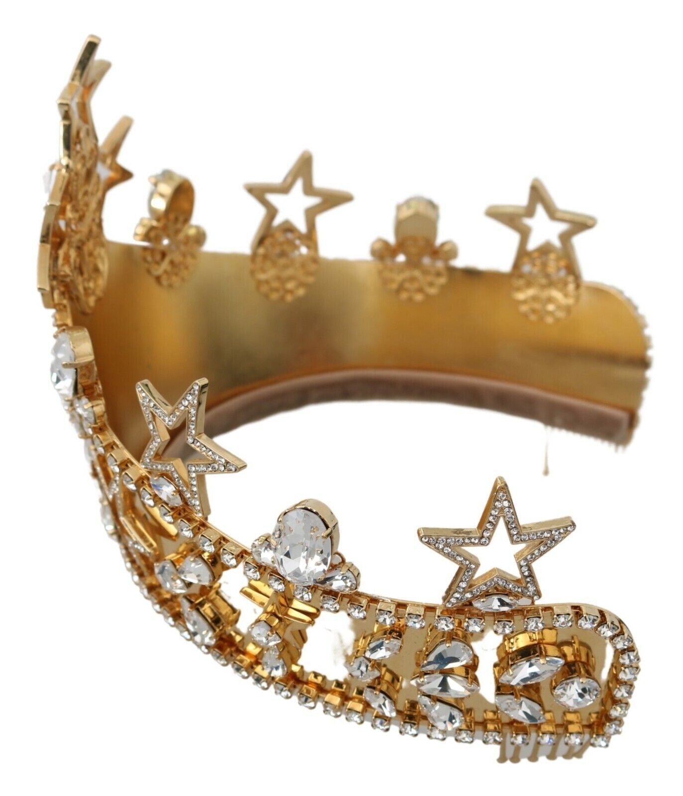 Dolce &amp; Gabbana Regal Crystal Tiara Gold Tiara