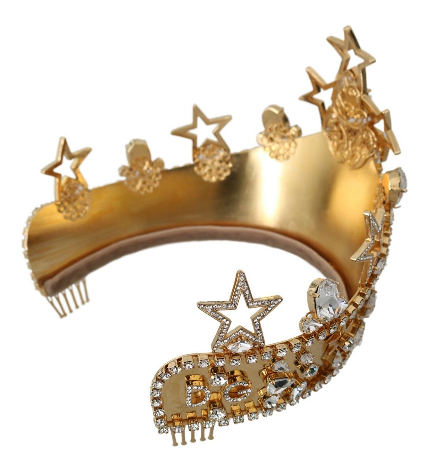 Dolce &amp; Gabbana Regal Crystal Tiara Gold Tiara