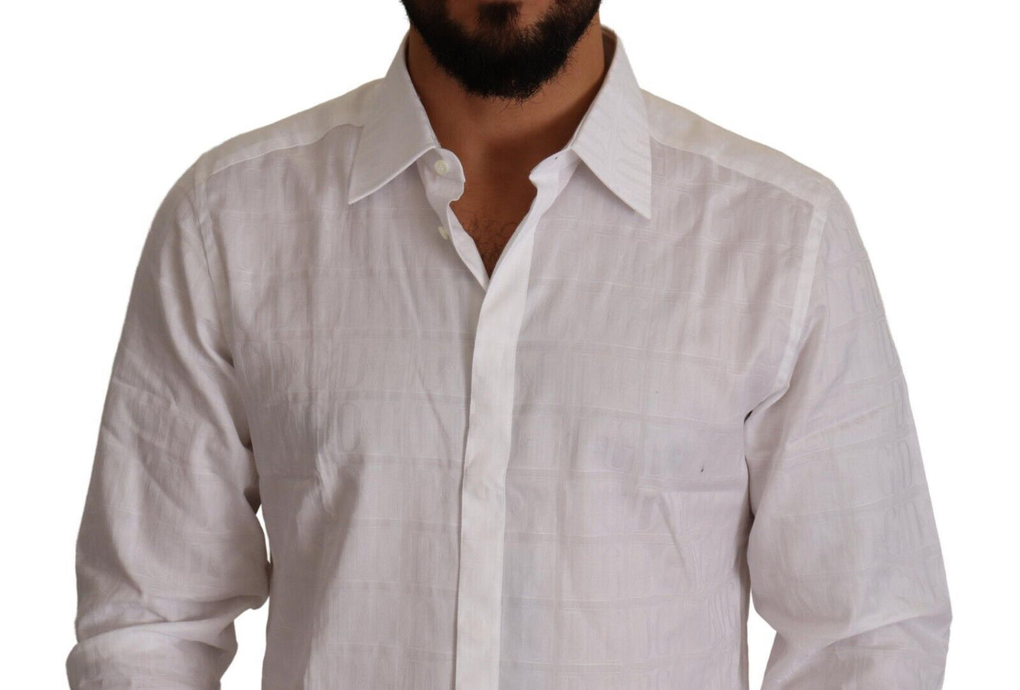 Dolce &amp; Gabbana Elegant White Cotton Shirt - Slim Fit