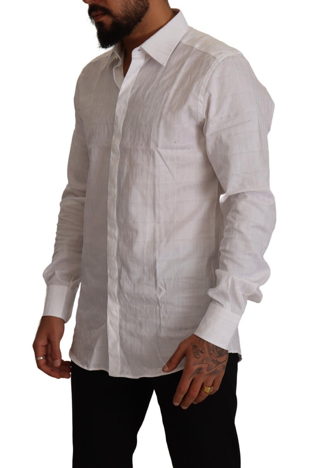 Dolce &amp; Gabbana Elegant White Cotton Shirt - Slim Fit