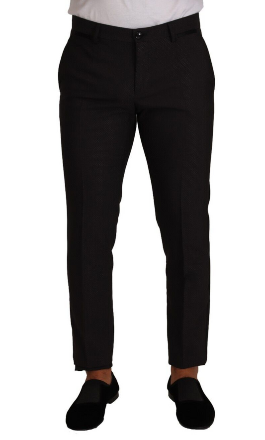 Dolce &amp; Gabbana Elegant Skinny Tuxedo Pants