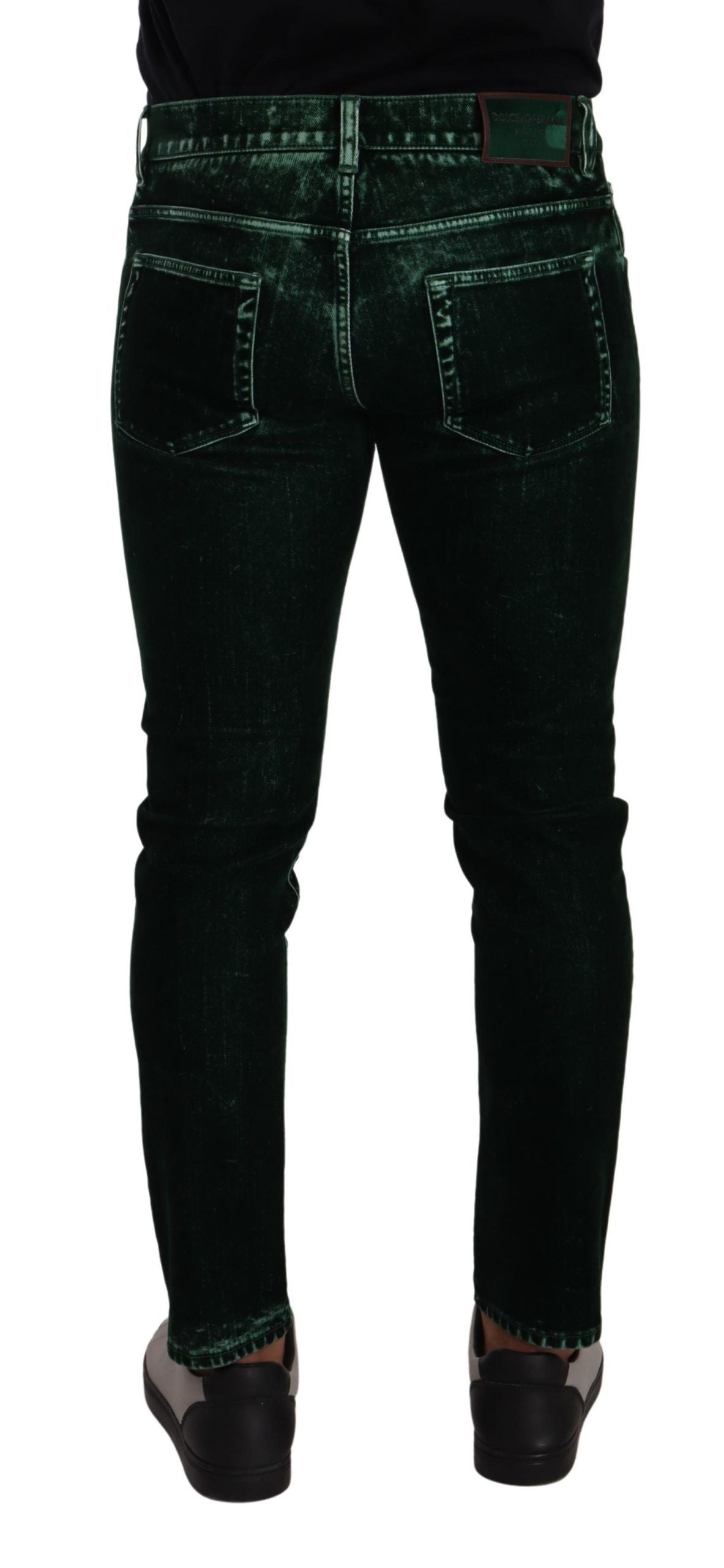 Dolce &amp; Gabbana Smooth Skinny Denim Jeans in Cotton Blend