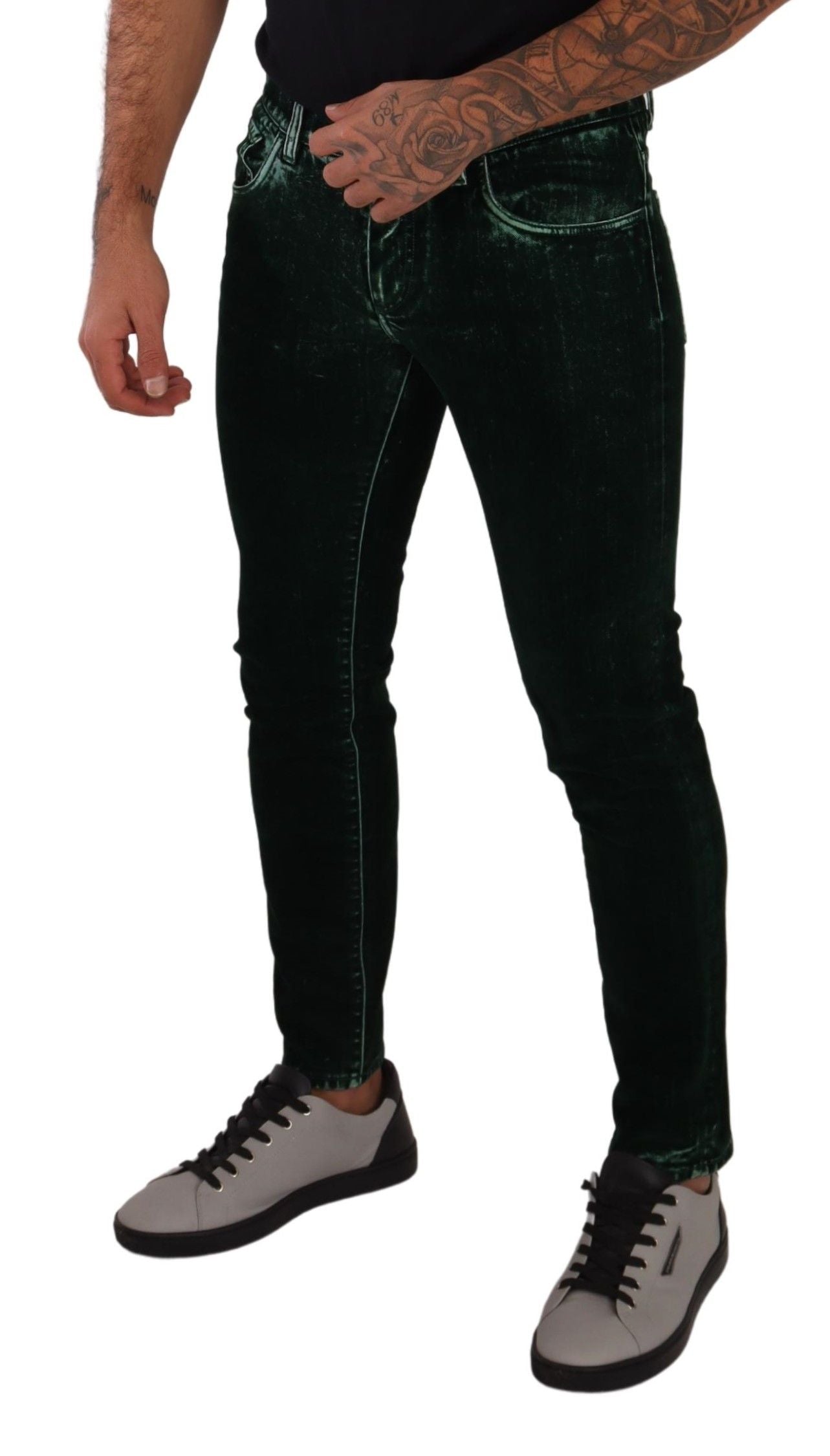 Dolce &amp; Gabbana Smooth Skinny Denim Jeans in Cotton Blend