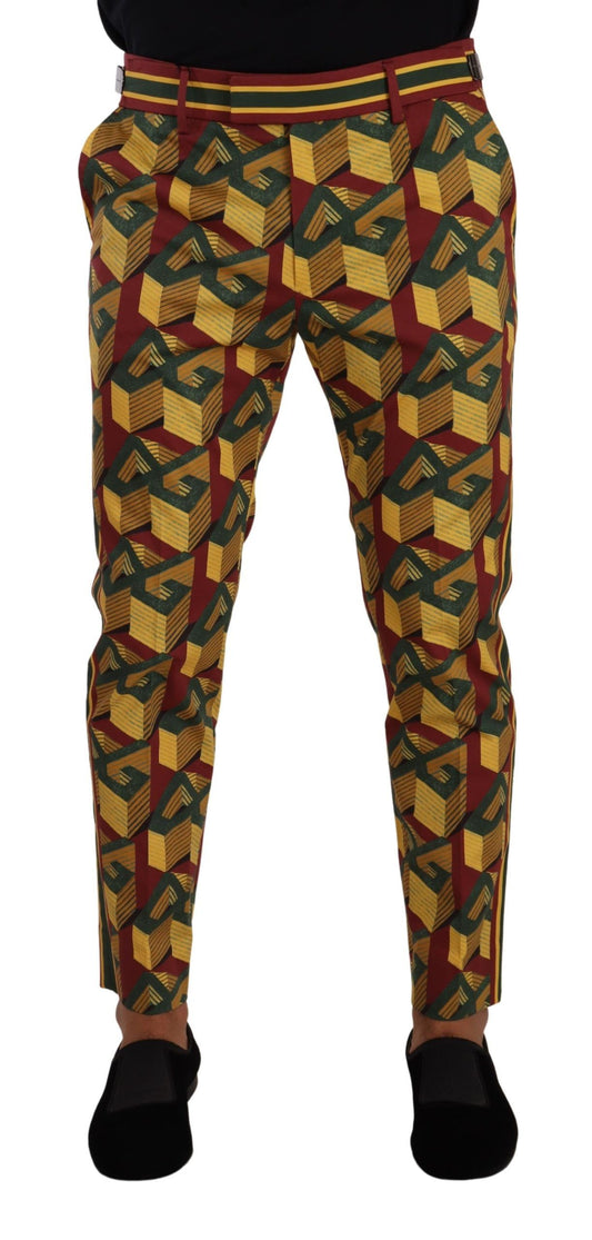 Dolce &amp; Gabbana Elegant Multicolor Tapered Pants for Men