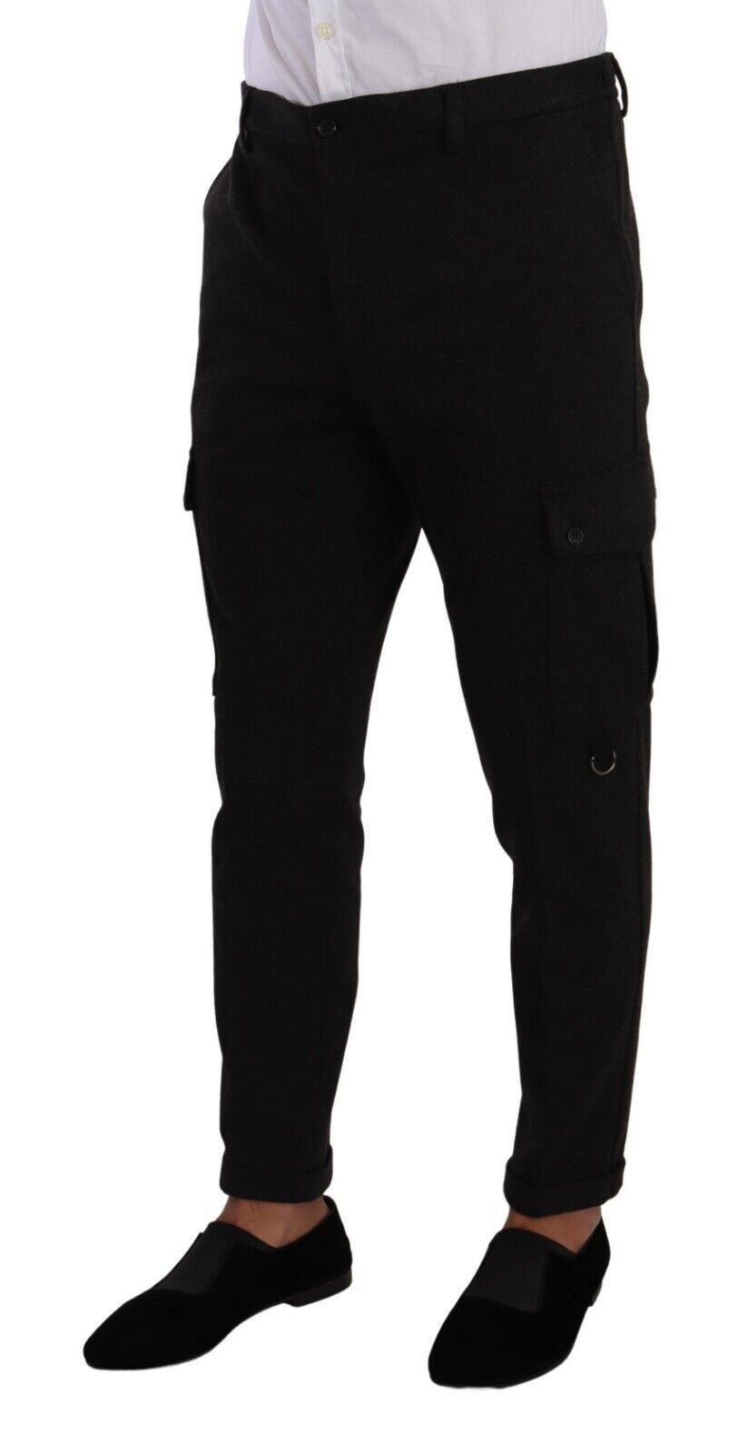 Dolce &amp; Gabbana Slim Skinny Cargo Pants in Timeless Black