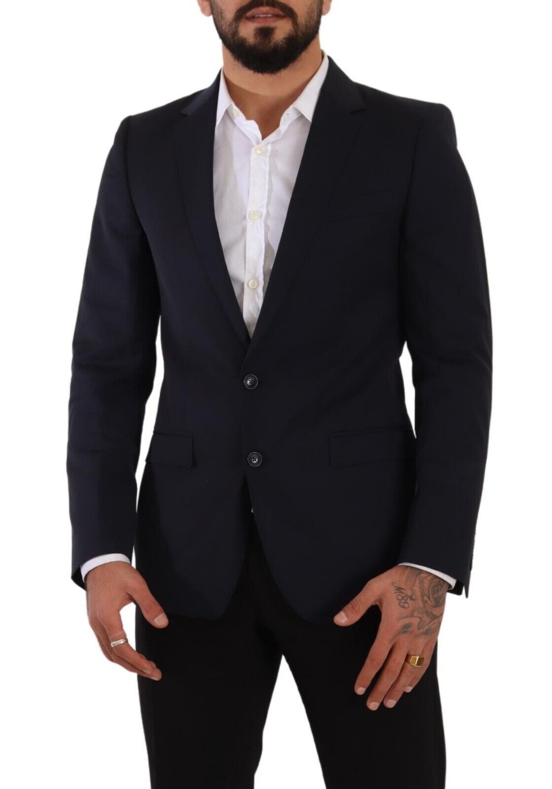 Dolce & Gabbana Schlichter Navy Martini Slim Fit Wollblazer