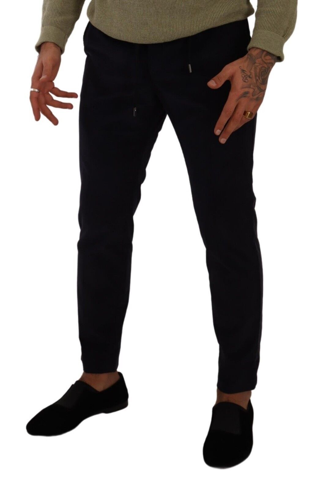 Dolce &amp; Gabbana Slim Fit Luxe Corduroy Pants in Dark Blue