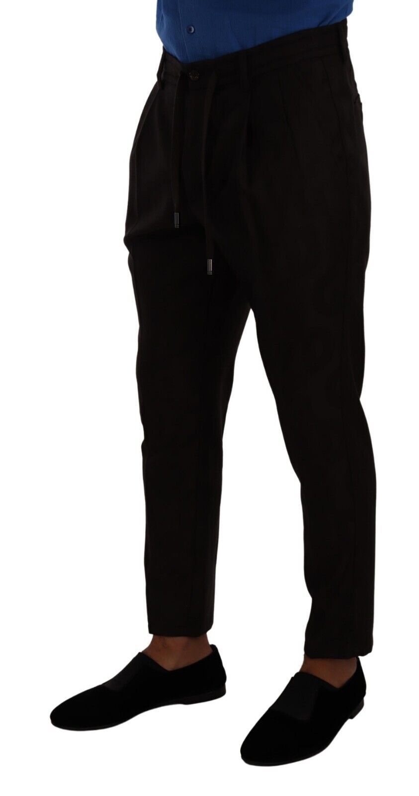 Dolce & Gabbana Elegante burgunderfarbene Woll-Jogger-Hose