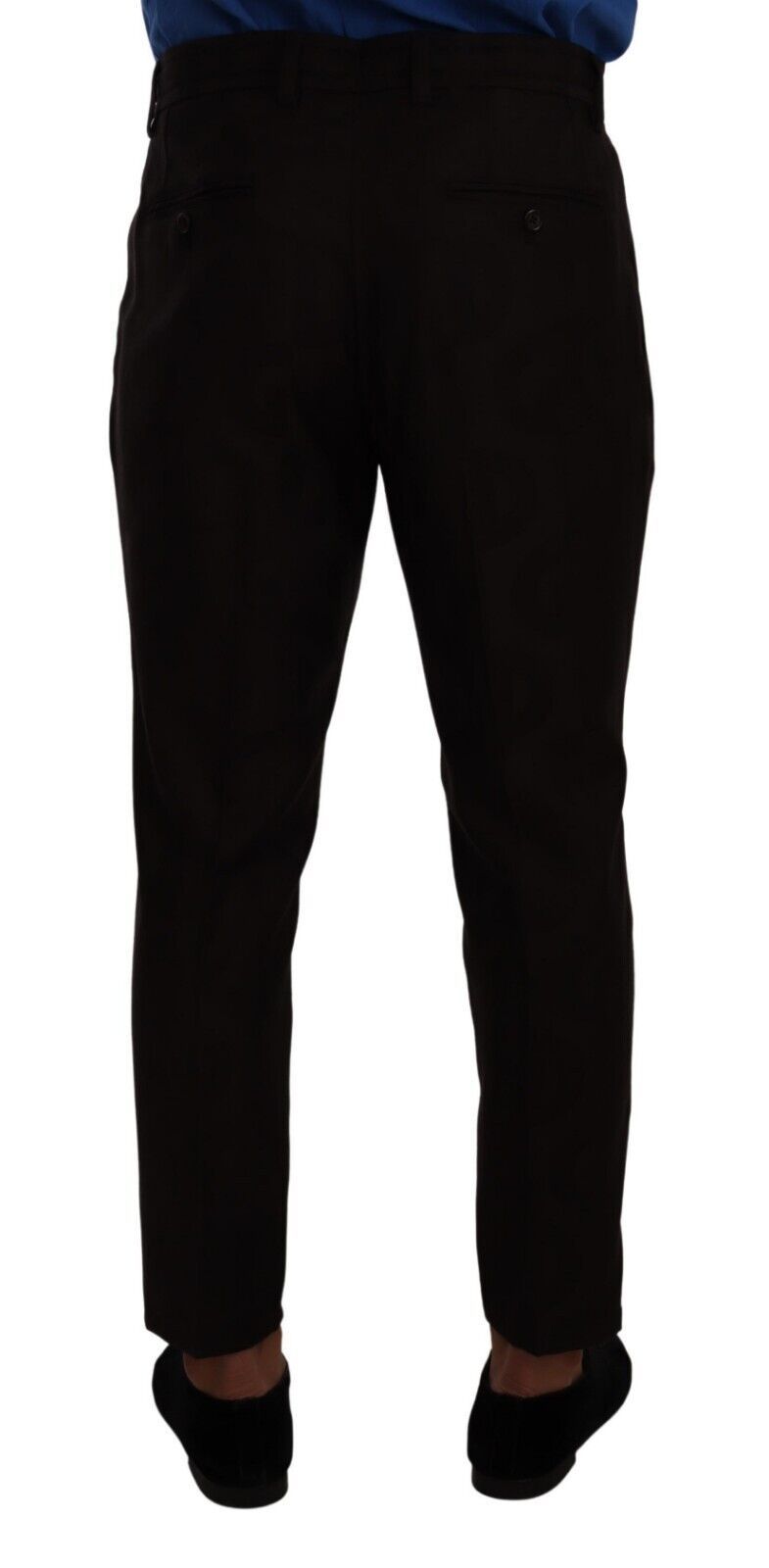 Dolce & Gabbana Elegante burgunderfarbene Woll-Jogger-Hose