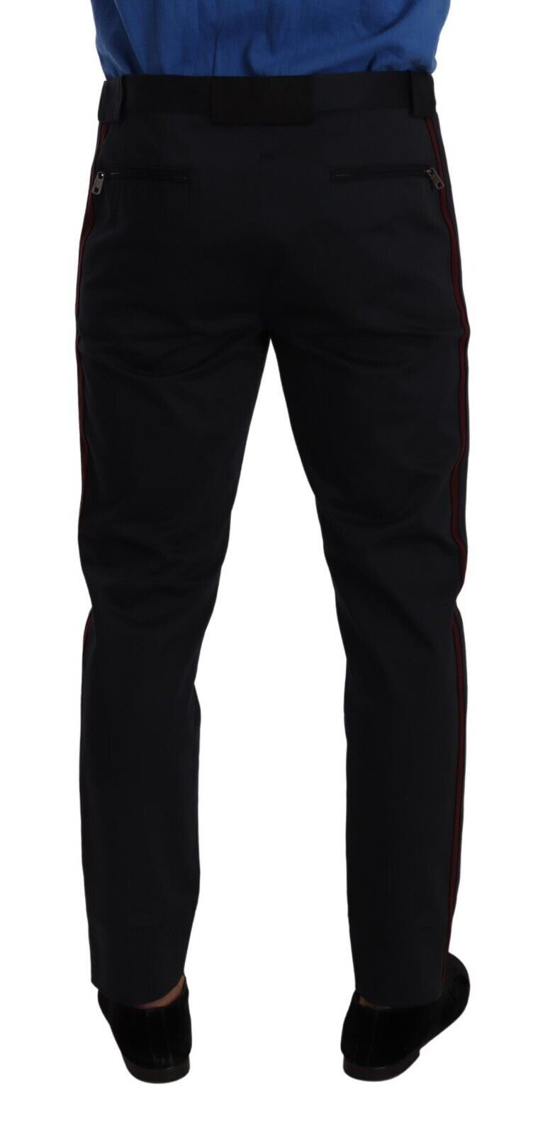 Dolce &amp; Gabbana Chic Slim Fit Chino Pants in Blue