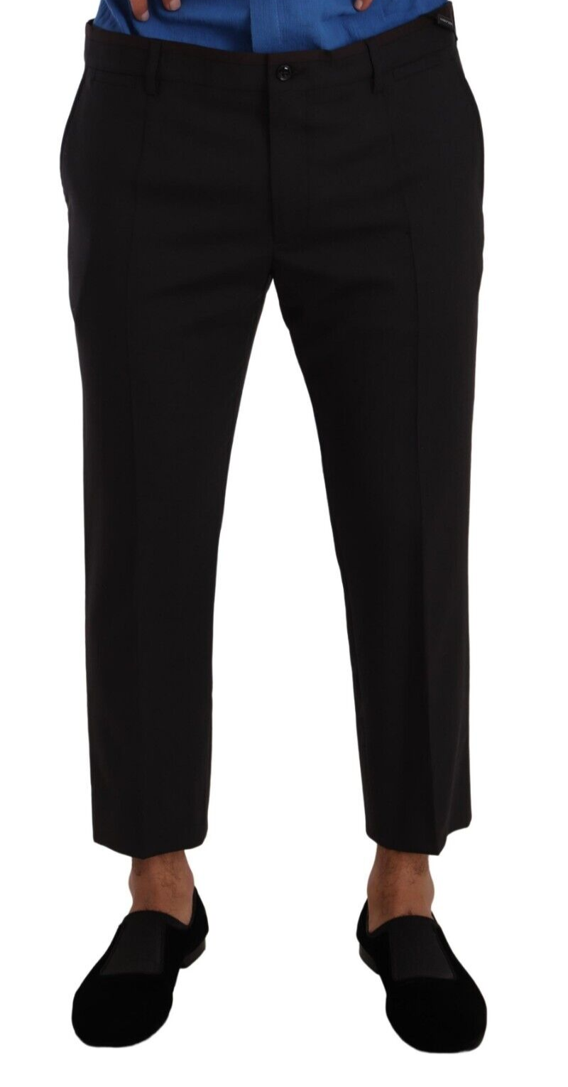 Dolce &amp; Gabbana Elegant Cropped Wool Stretch Pants