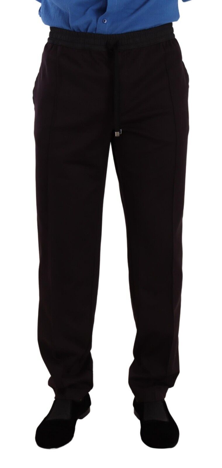 Dolce &amp; Gabbana Elegant burgundy cotton sweatpants