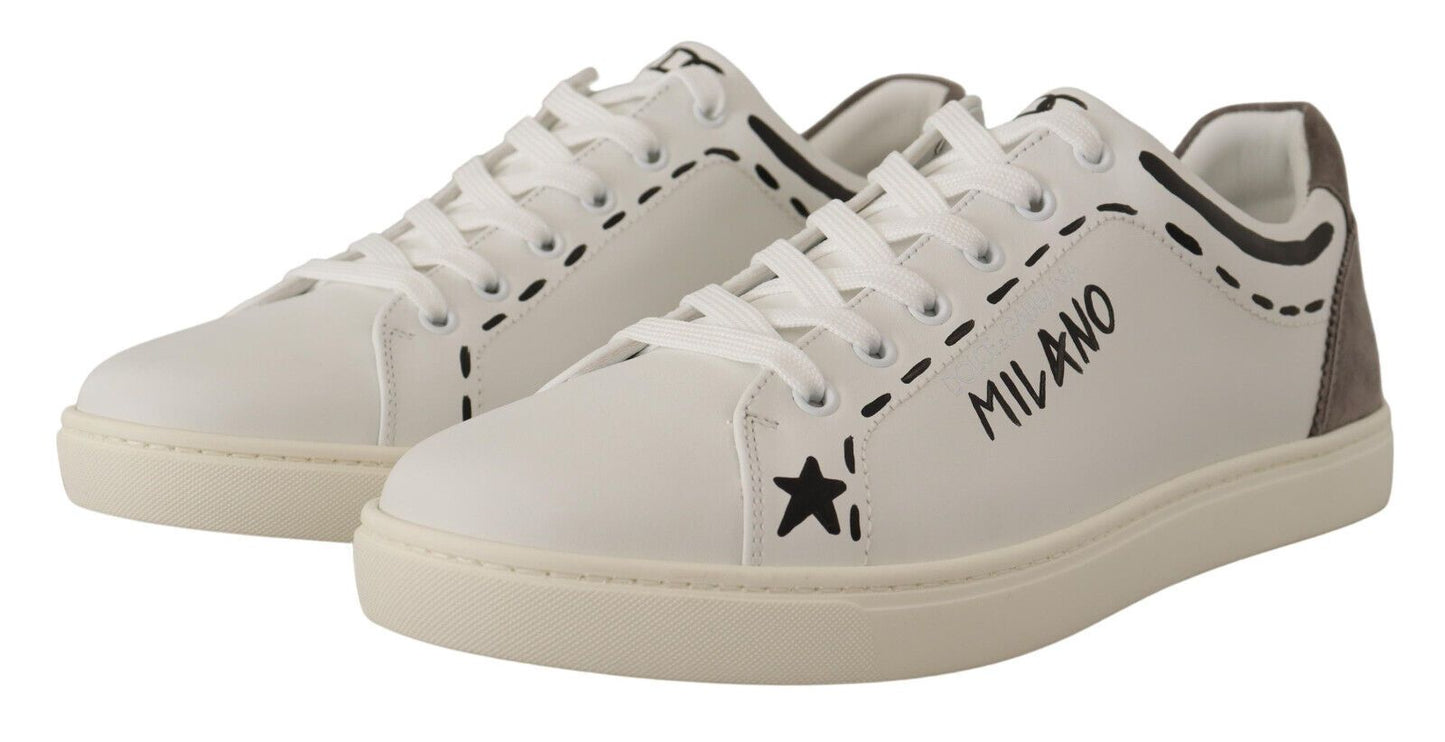 Dolce &amp; Gabbana Elegant casual sneakers in white leather