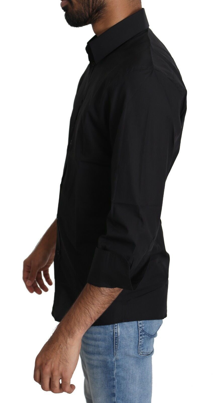 Dolce &amp; Gabbana Elegant Black Slim Fit Shirt