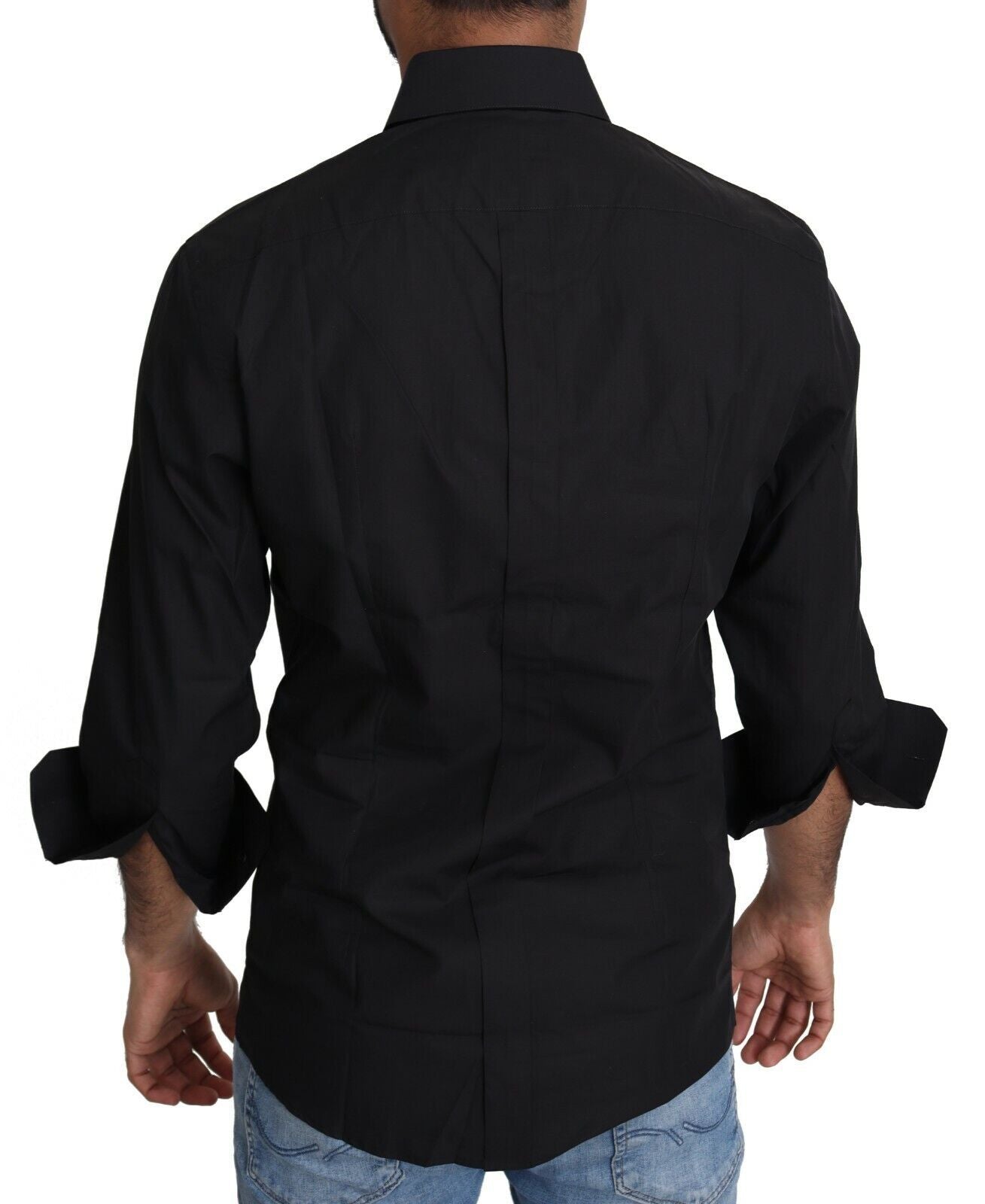 Dolce &amp; Gabbana Elegant Black Slim Fit Shirt