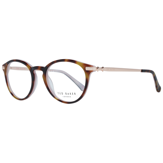 Ted Baker Schicke braune runde Vollrandbrille Mode Frames