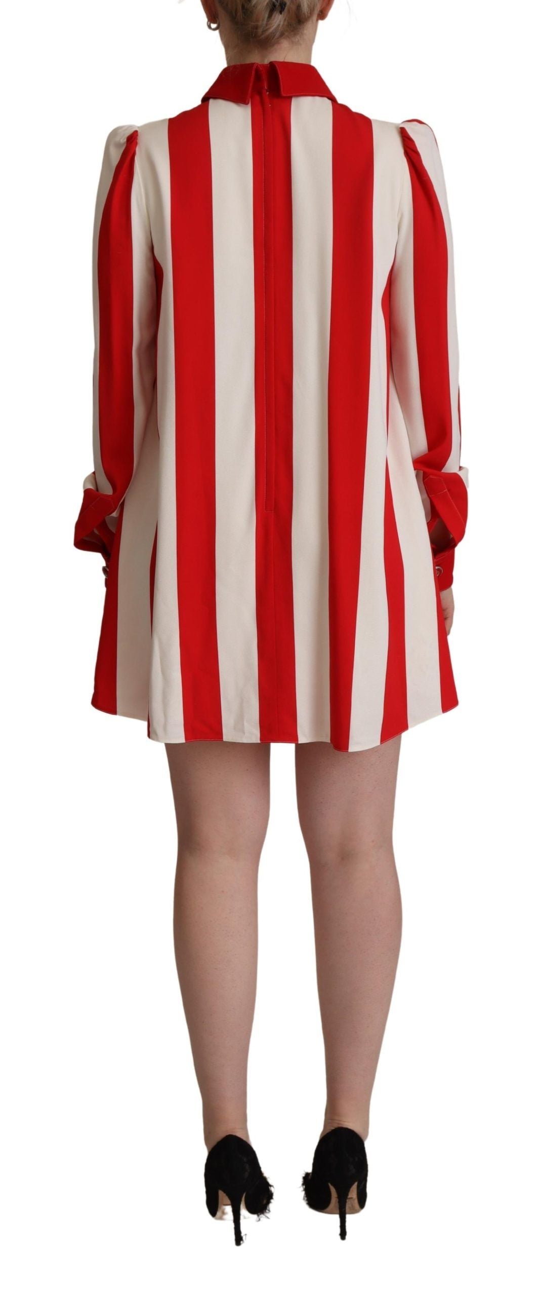 Dolce &amp; Gabbana Elegant striped shirt mini dress