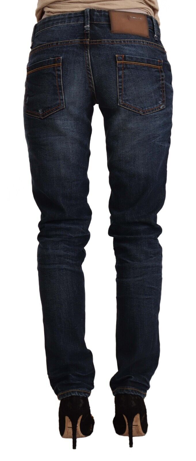 Acht Schicke Slim Fit Skinny Denim mit niedriger Taille