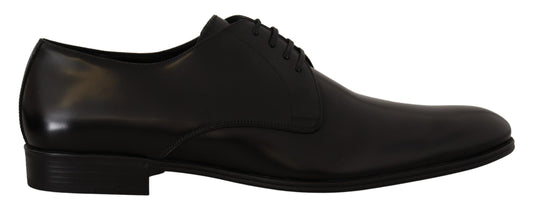 Dolce &amp; Gabbana Elegant Derby Shoes in Black Leather