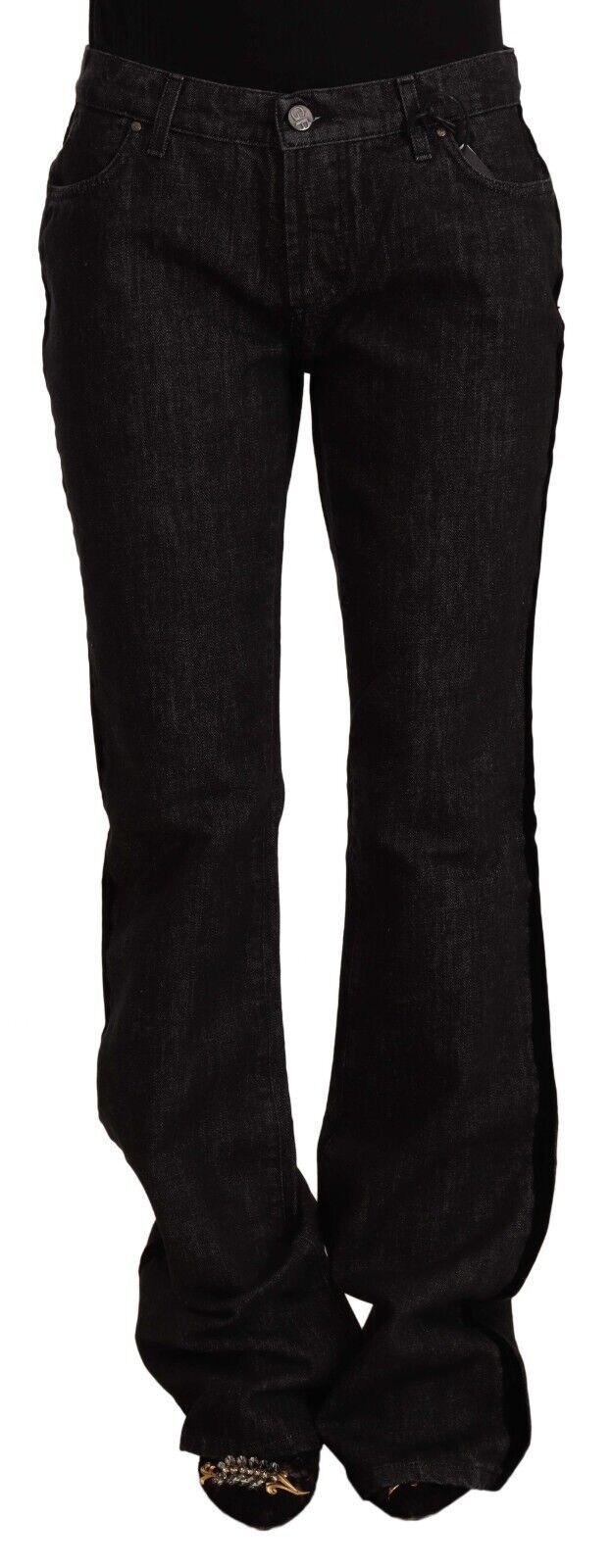 GF Ferre Schlanke Bootcut-Designer-Jeans mit mittlerer Taille