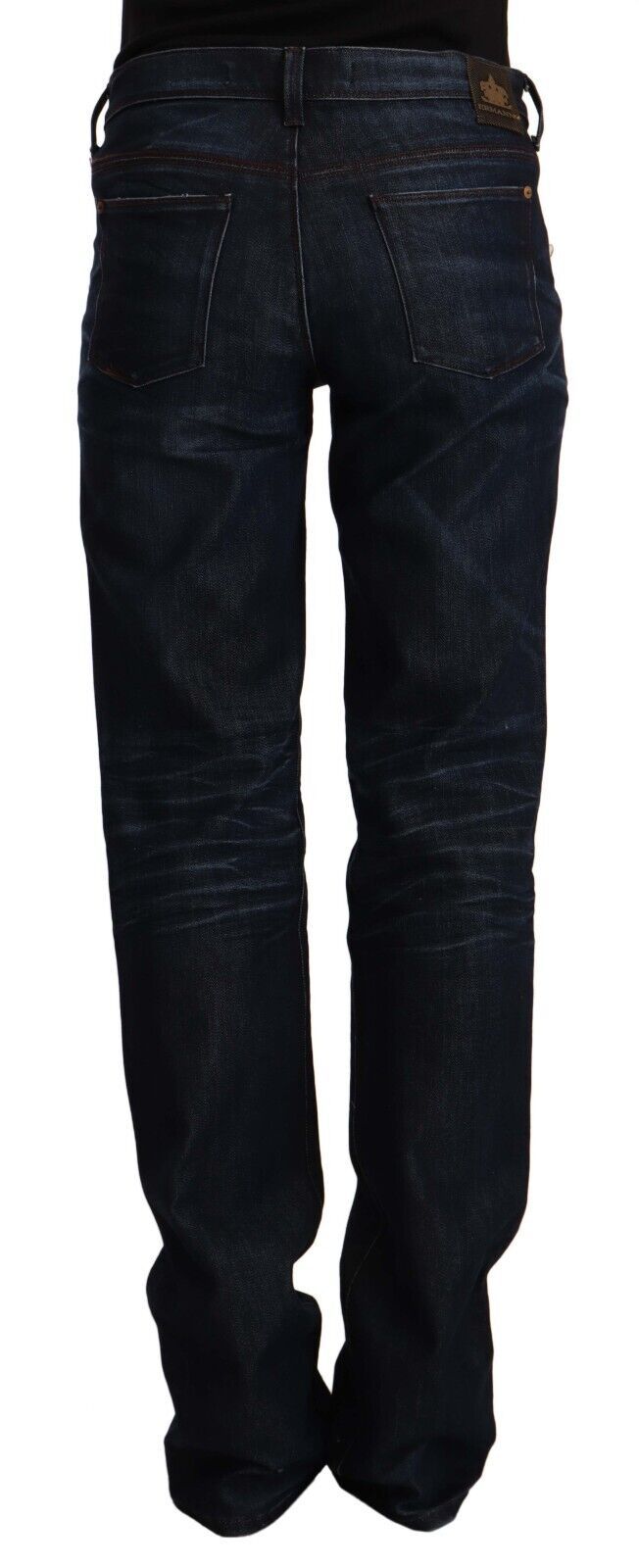 Ermanno Scervino Schicke dunkelblaue Jeans mit mittlerer Taille