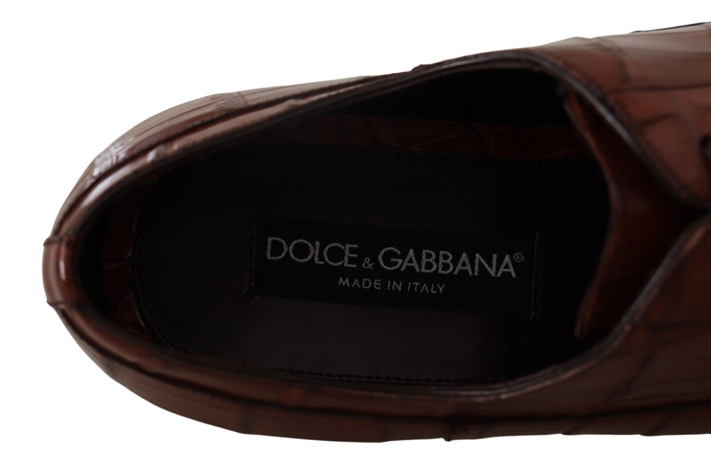 Dolce & Gabbana Elegante formelle Schuhe aus exotischem Krokodilleder