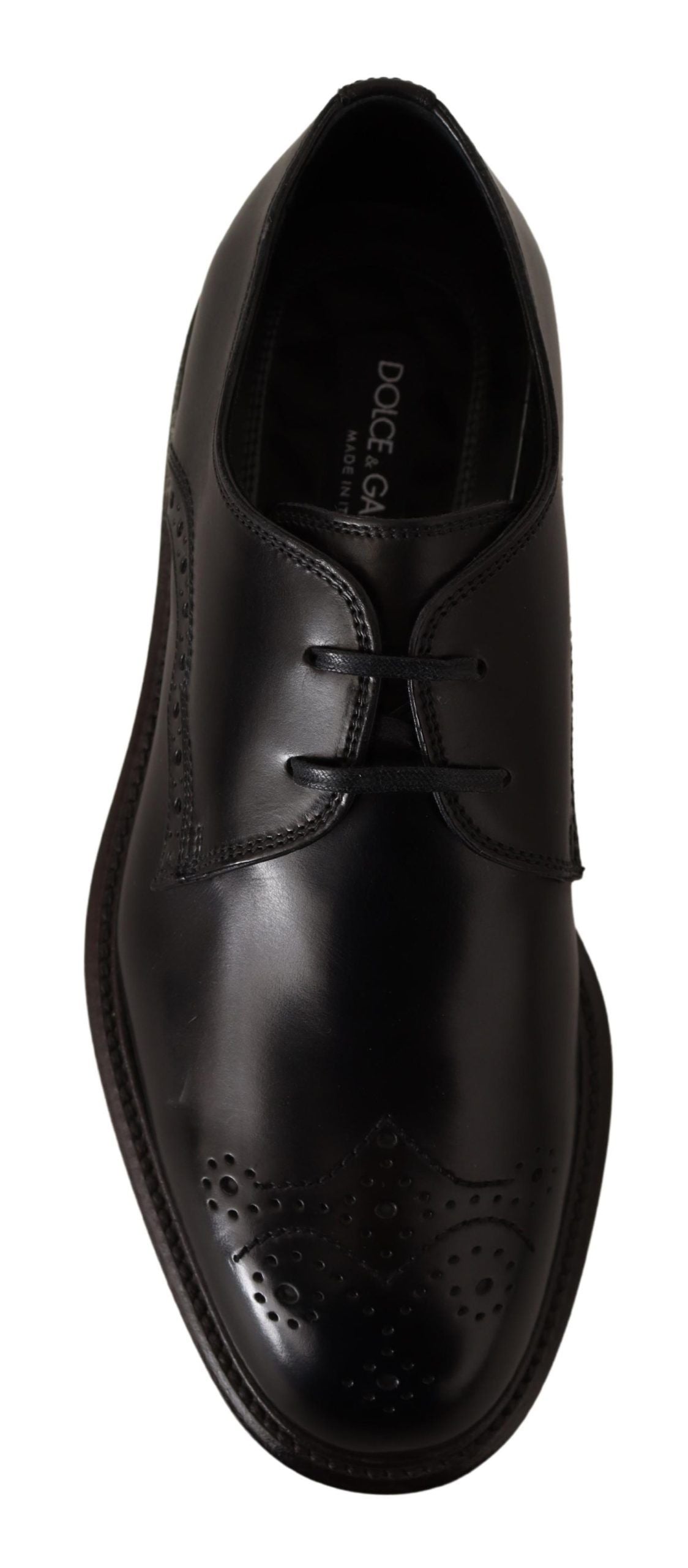 Dolce & Gabbana Elegante schwarze Derby-Schuhe