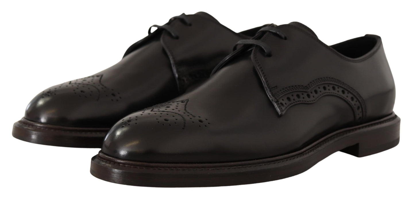 Dolce & Gabbana Elegante schwarze Derby-Schuhe