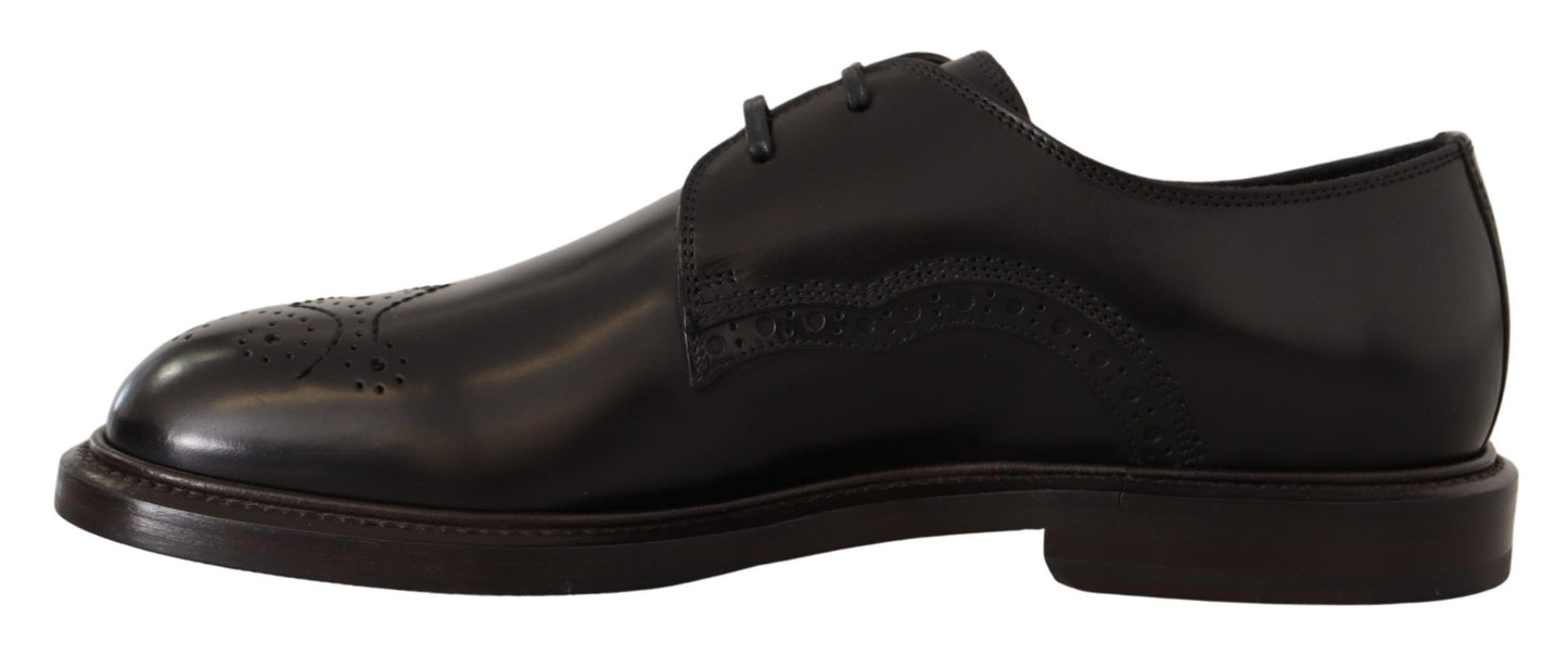 Dolce & Gabbana Elegante schwarze Derby-Schuhe