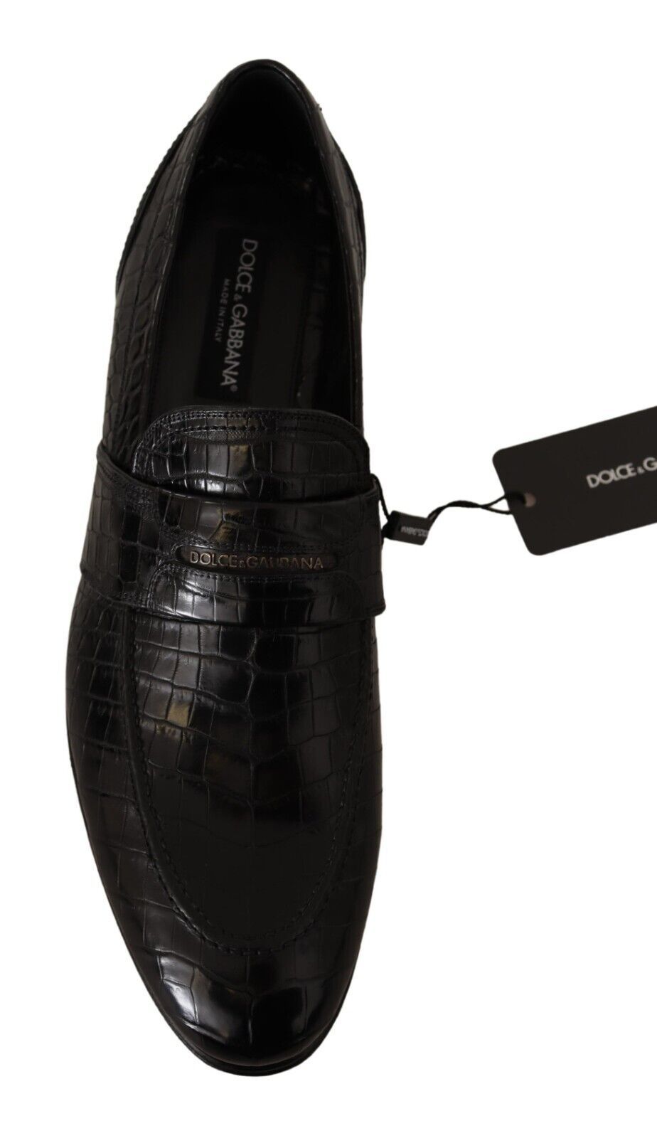 Dolce & Gabbana Elegante Mokassin-Schuhe aus Krokodilleder