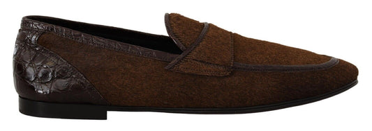 Dolce & Gabbana Exquisite Loafers aus exotischem Leder