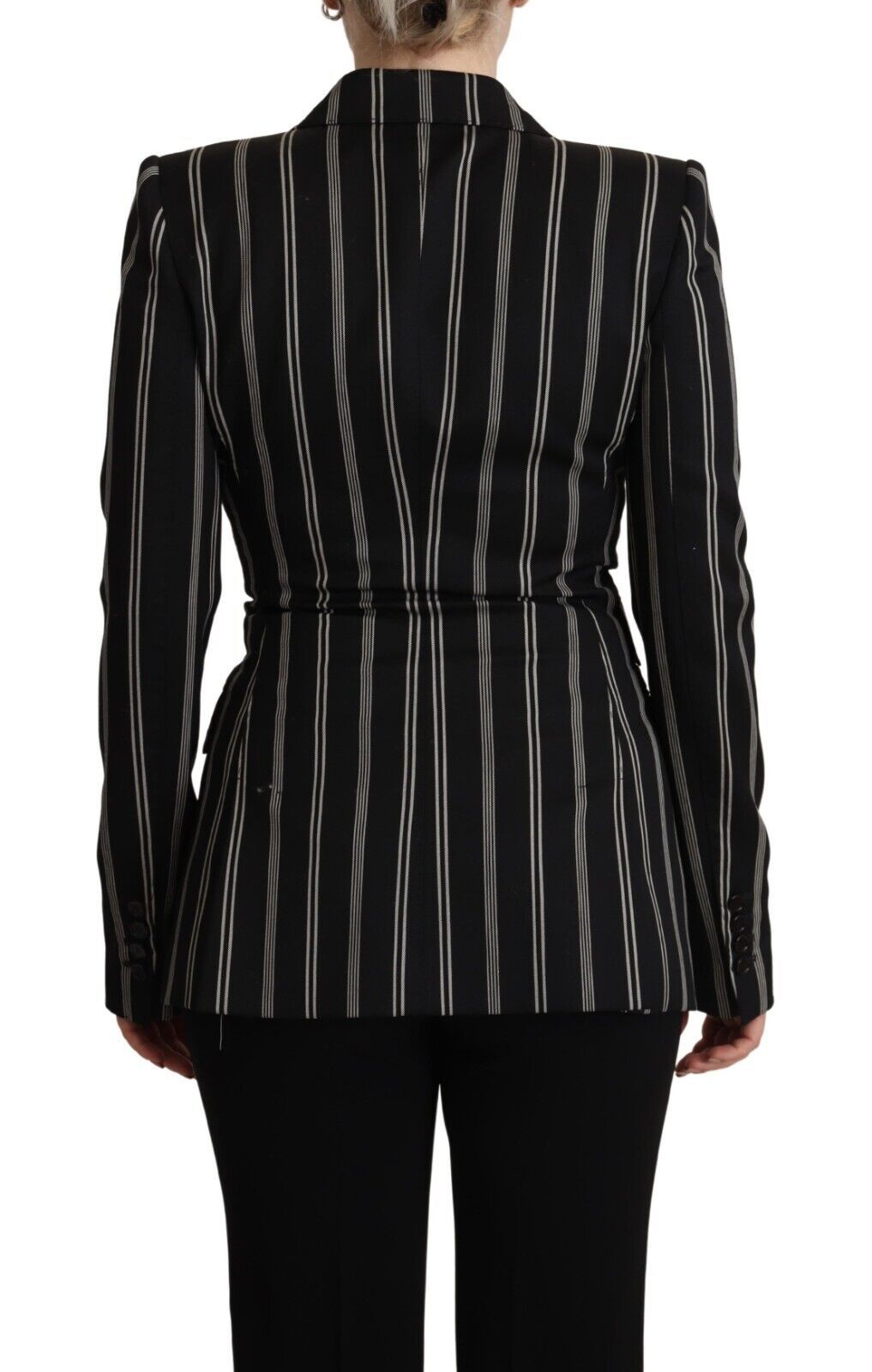 Dolce &amp; Gabbana Elegant striped stretch wool jacket