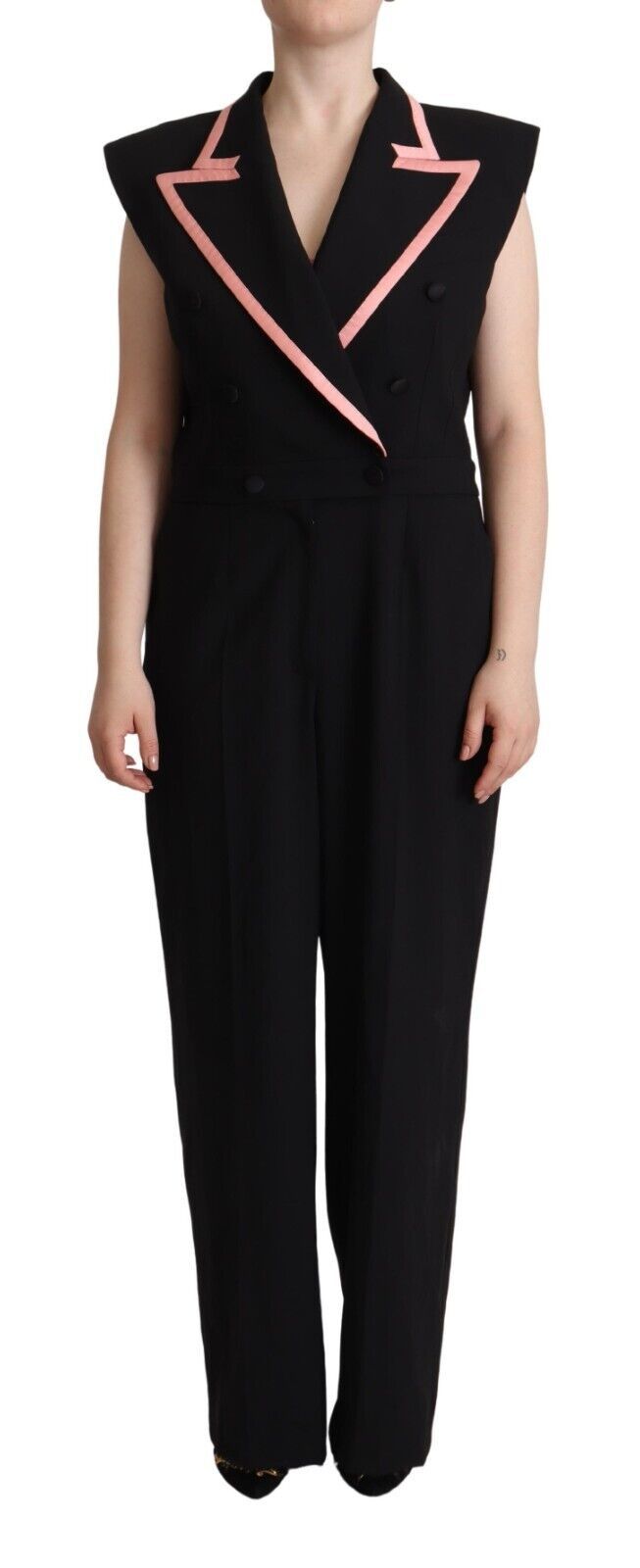 Dolce & Gabbana Eleganter ärmelloser Jumpsuit aus Wollmischung