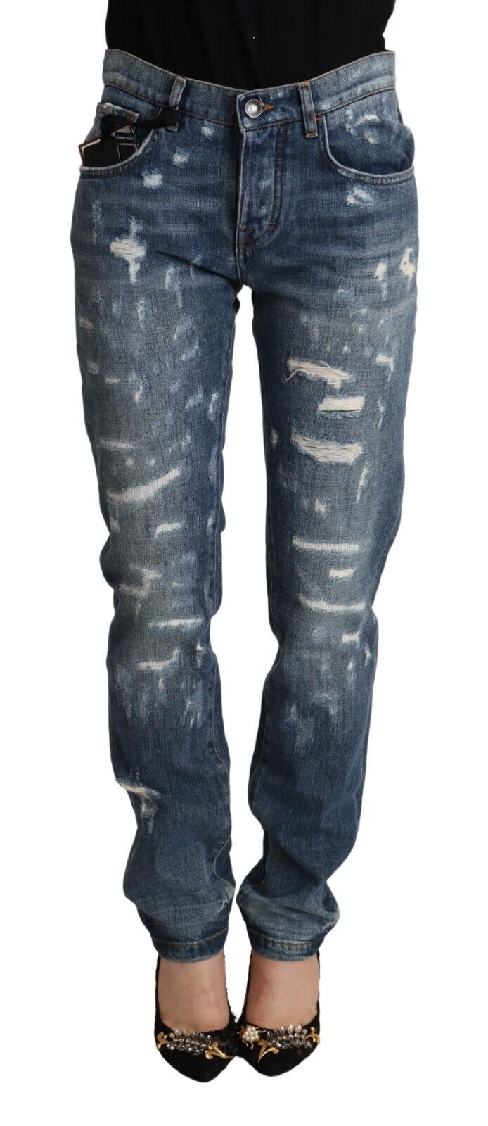 Dolce & Gabbana Elegante Skinny Denim Jeans für die moderne Frau